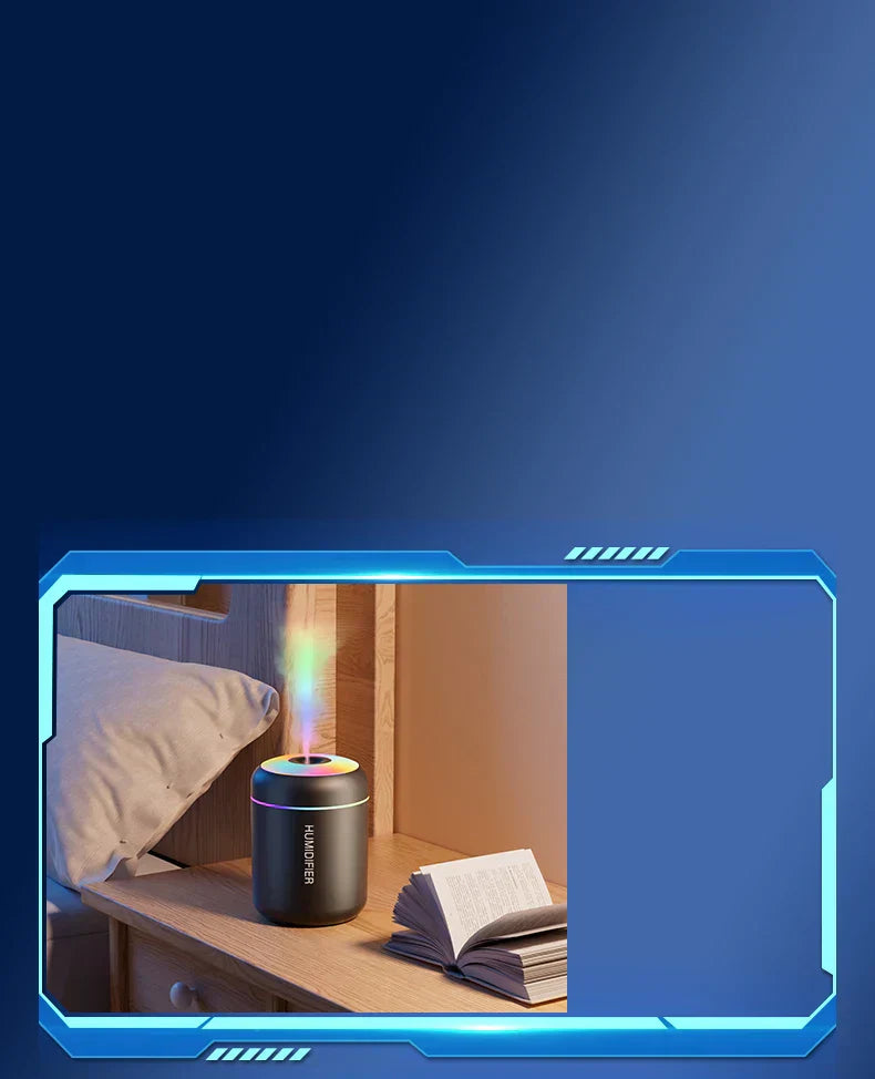 Mini luftfuktare med aromaterapi - USB-driven - Idealisk för bil och sovrum