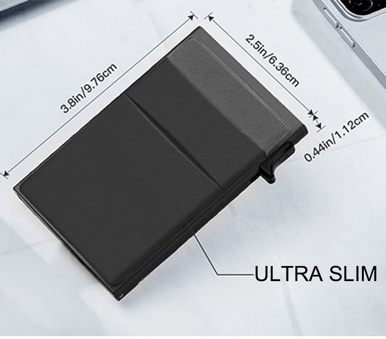 Slim Metal Kortholder med RFID Beskyttelse