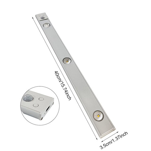Trådlös LED-lampa med rörelsesensor | Energibesparande lösning