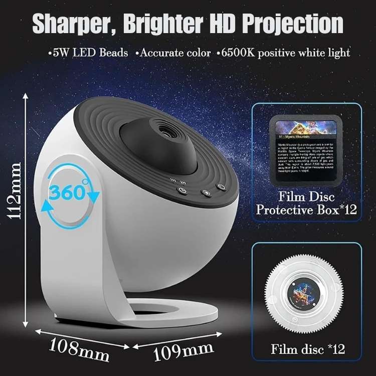 Stjernehimmel Projektor 360° til Drømmeagtige Oplevelser