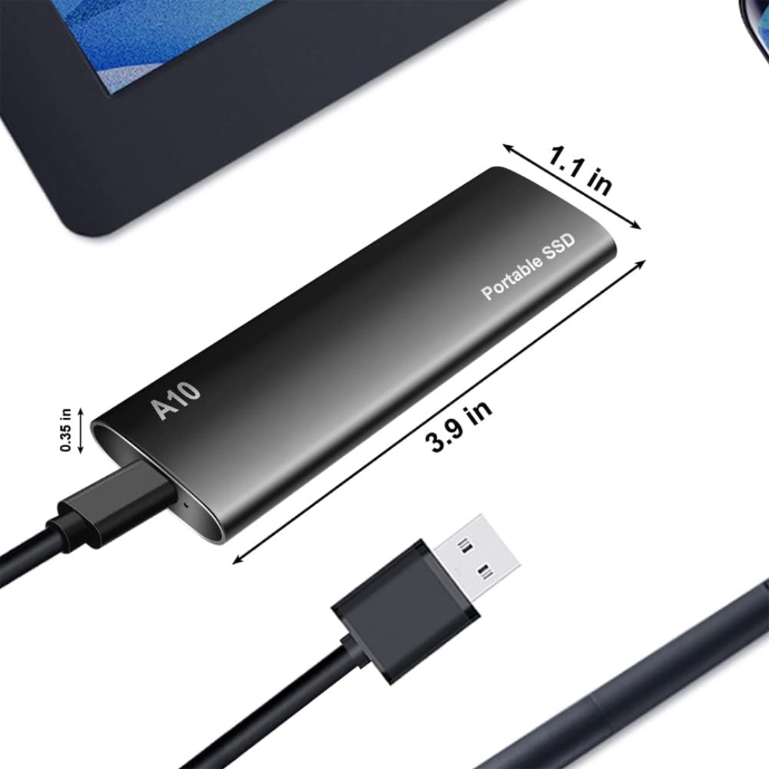USB-C Lagringsenhed på 4 TB til rejse og arbejde