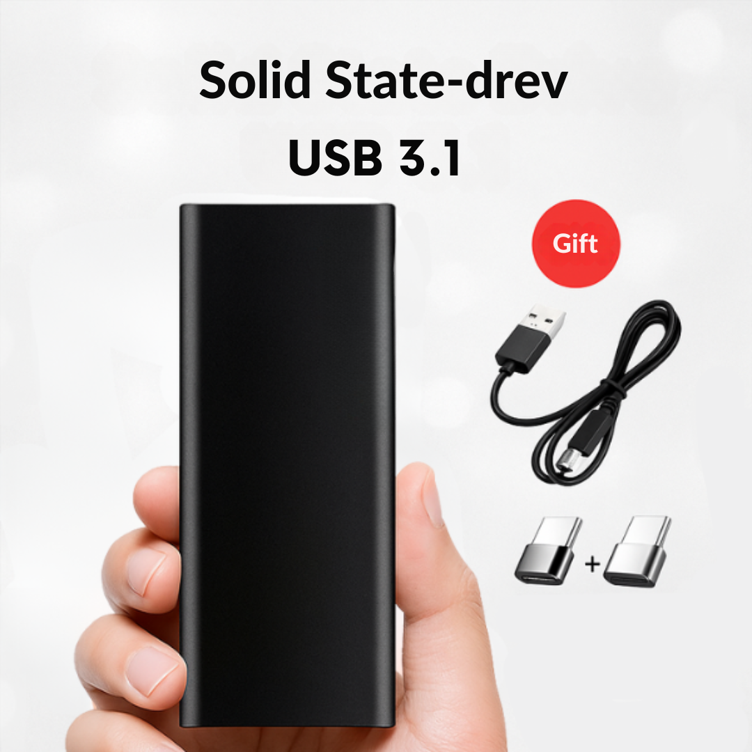 USB-C Lagringsenhed på 4 TB til rejse og arbejde
