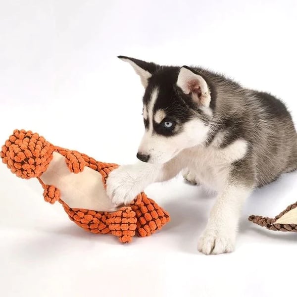 Hållbar Hundplyschleksak - Perfekt för Aktiva Hundar