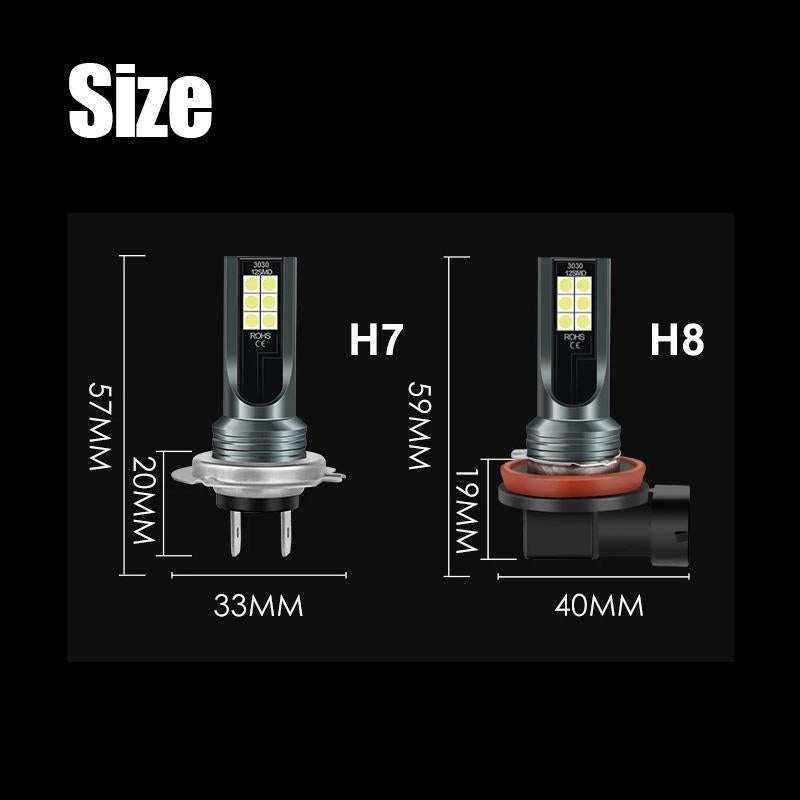 Kraftige H7 H11 LED Forlygter 6500K – Øget Sikkerhed