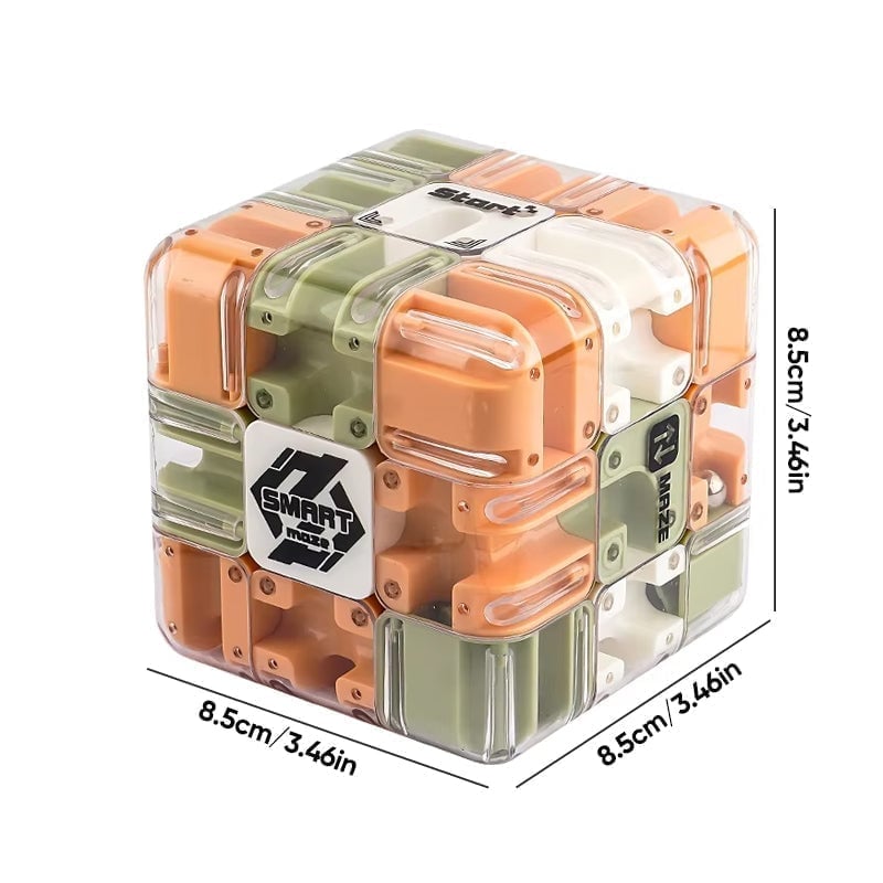 3D Labyrintkub - Hjärnträning & Kul för Barn