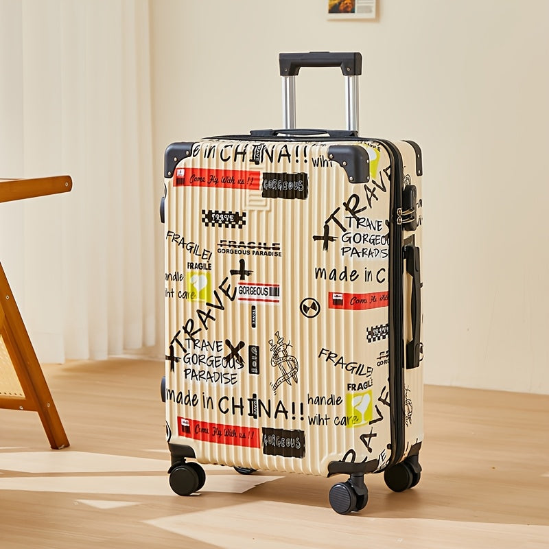 Stilfuld Rejsetaske med Roterende Hjul – 24 Tommer