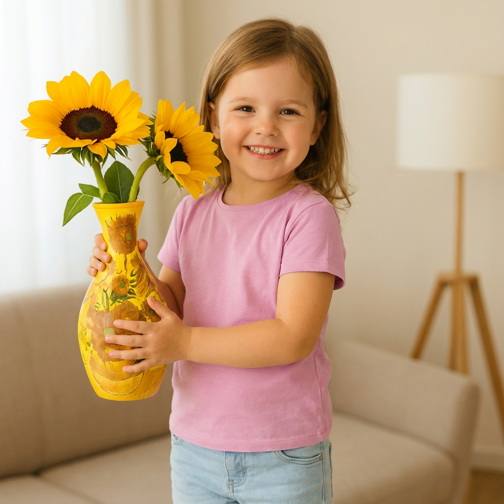 Elegant 3D Pusselvas - Designad för äkta blommor