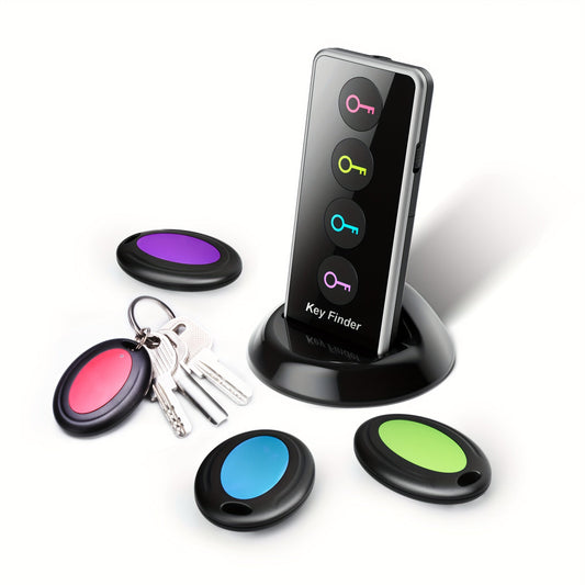 Praktisk Bluetooth Nøglefinder med 1 Sender og 4 Modtagere