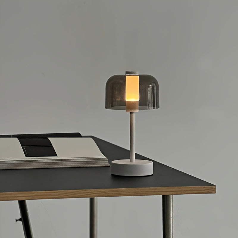 Vintage LED Bordslampa med USB och Justerbar Ljusstyrka