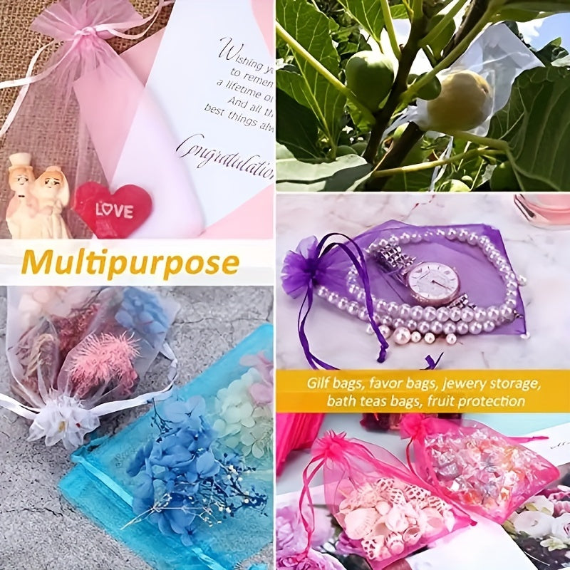 Eleganta presentförpackningar i organza – idealiska för presenter och festdekorationer