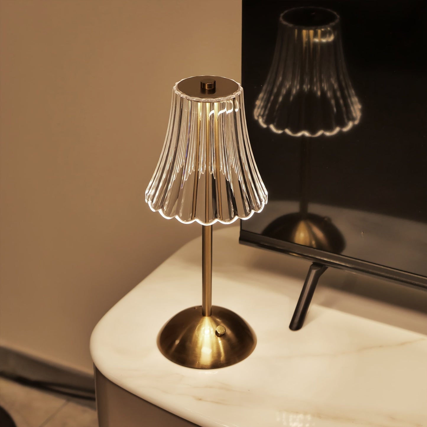 Elegant og Justerbar LED Bordlampe med Touch Sensor