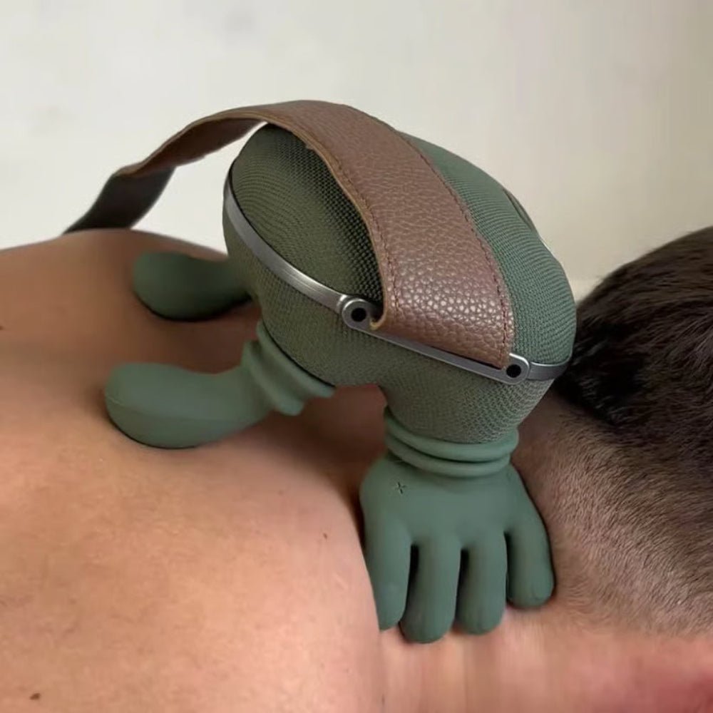 Trådlös Nackmassageapparat med Värmeterapi – Avslappning och Komfort