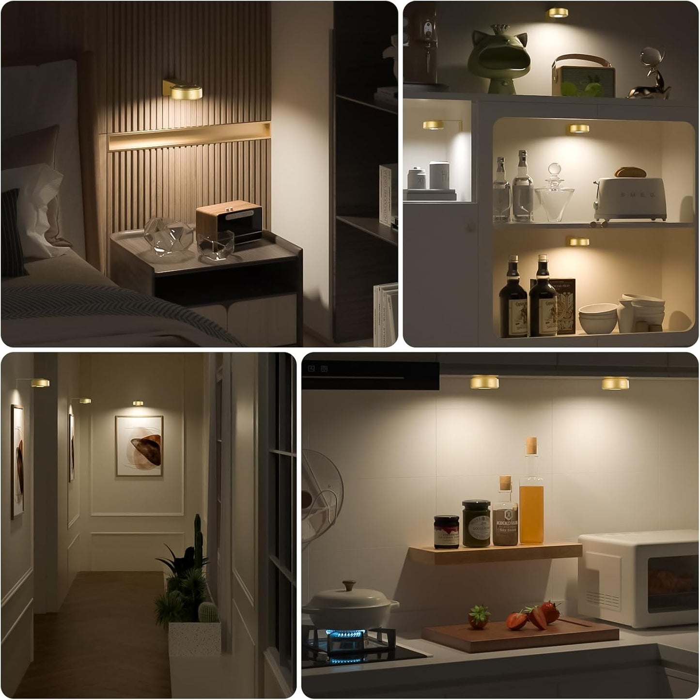 Magnetisk LED-bildlampa med fjärrkontroll - Trådlös och justerbar
