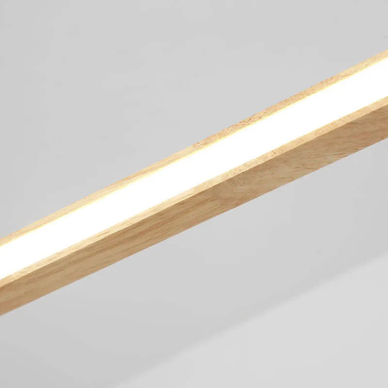 Moderne LED Loftlampe i Træ – Elegant og Energibesparende