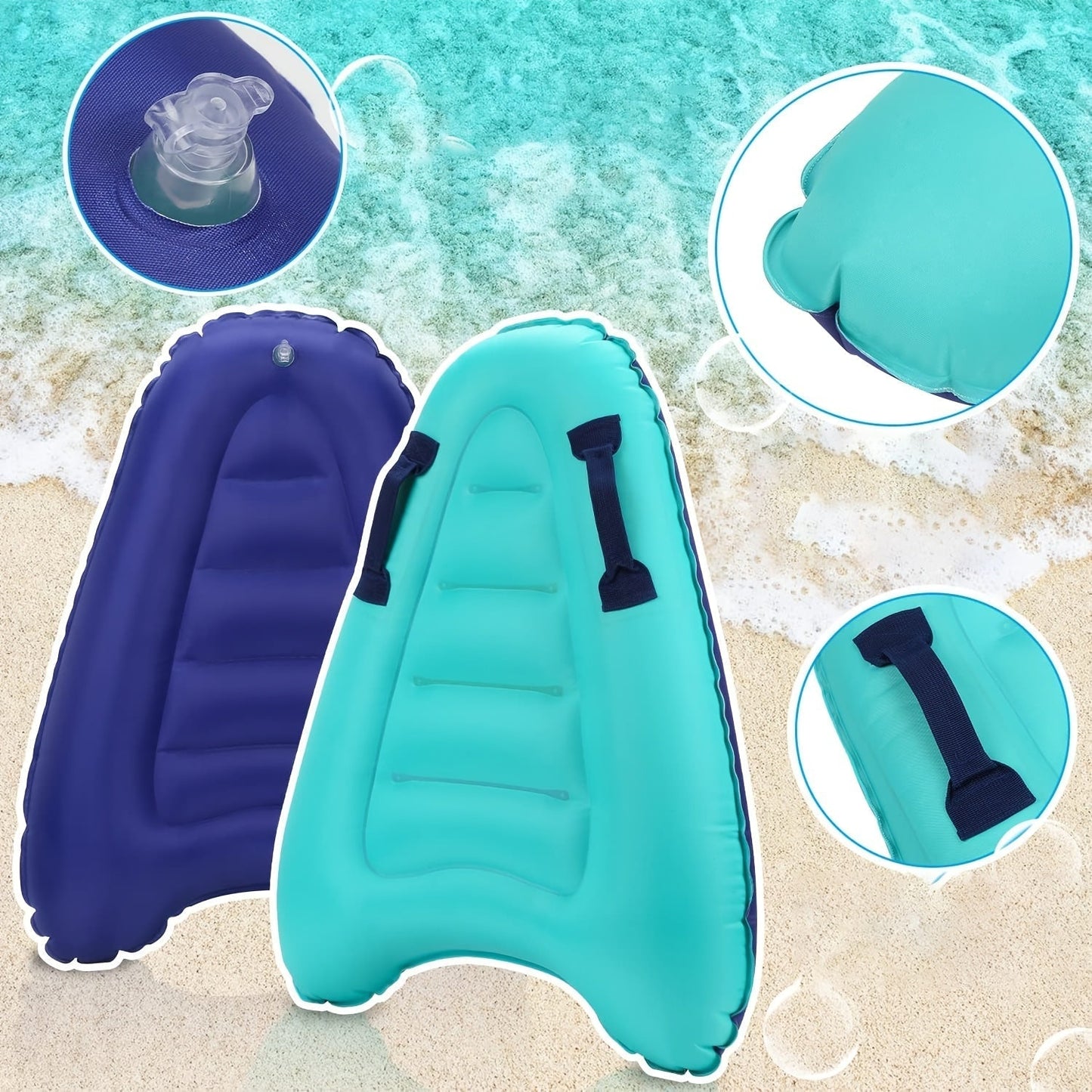 Uppblåsbar surfbräda med handtag – FloatBoard
