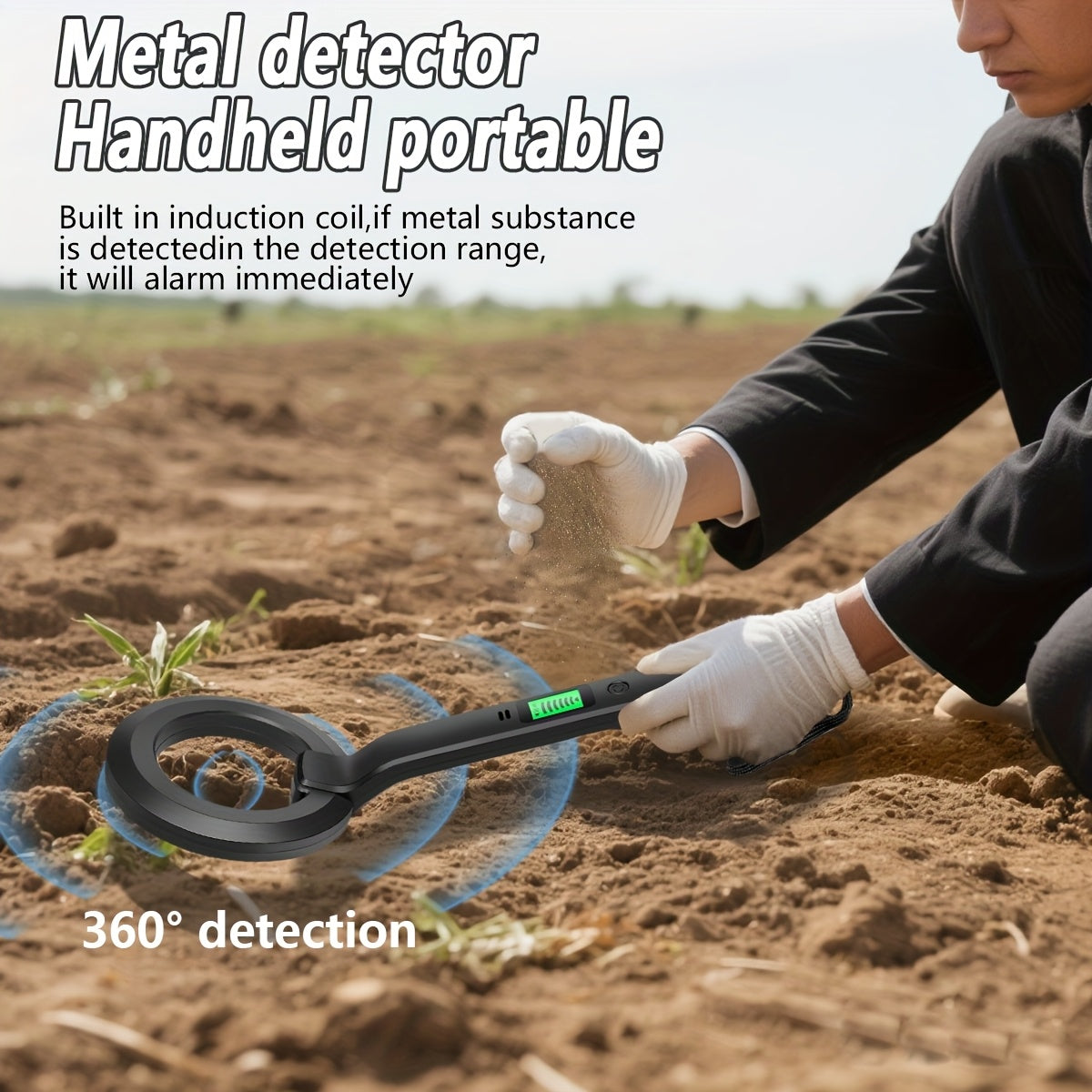 Præcisions Metal Detector - Let at Bruge til Udendørs Eventyr