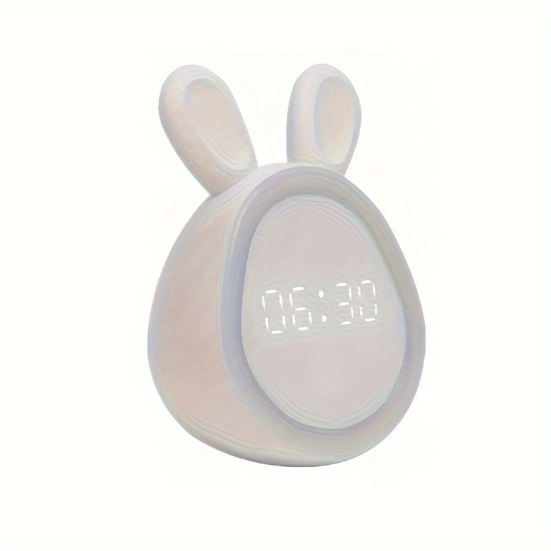 BunnyGlow Vækkeur med Blid Vågn Musik og Natlampe