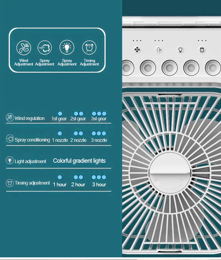 Bærbar Mini Air Cooling Fan