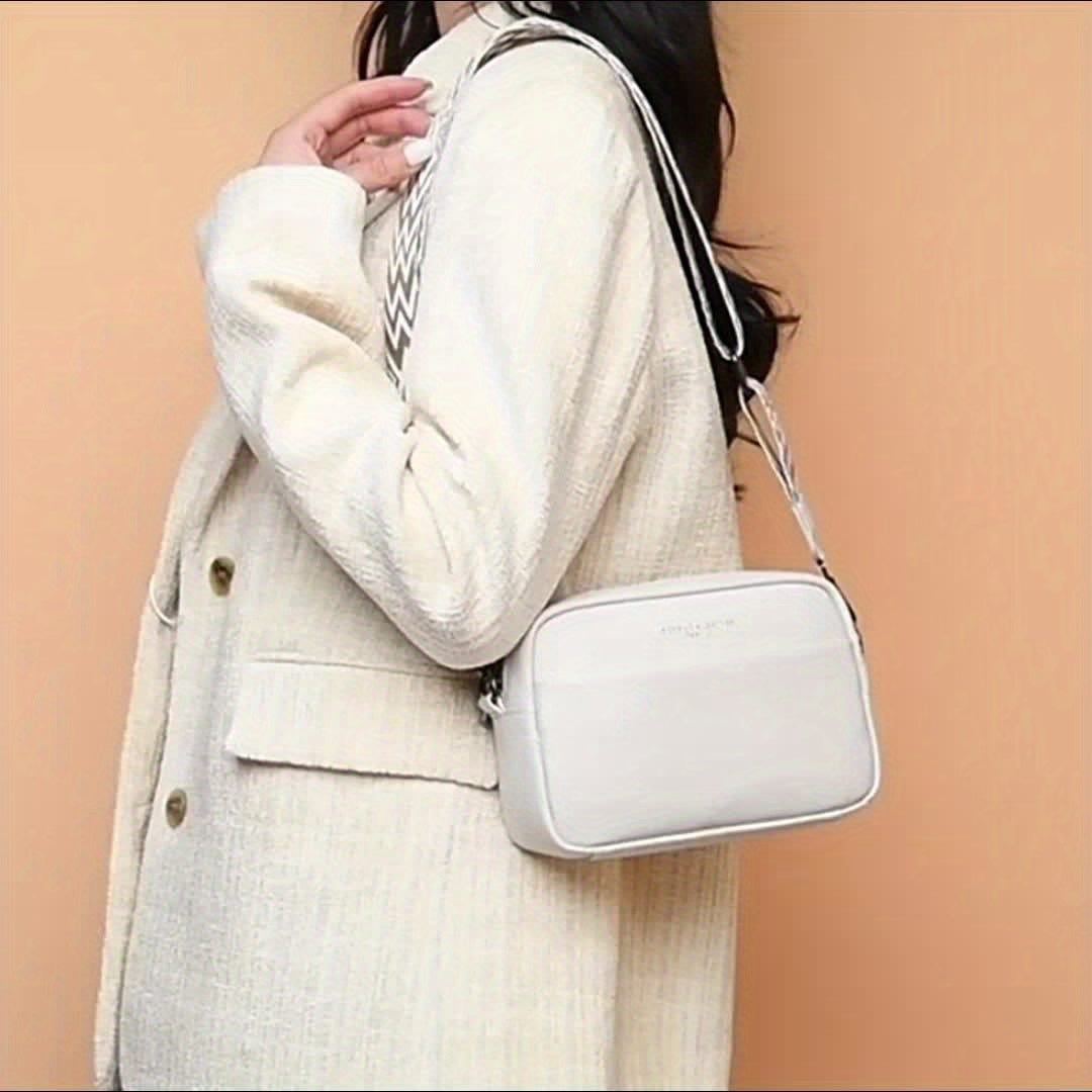 Elegant crossbody-väska i läder – Funktionell och stilren med justerbar rem