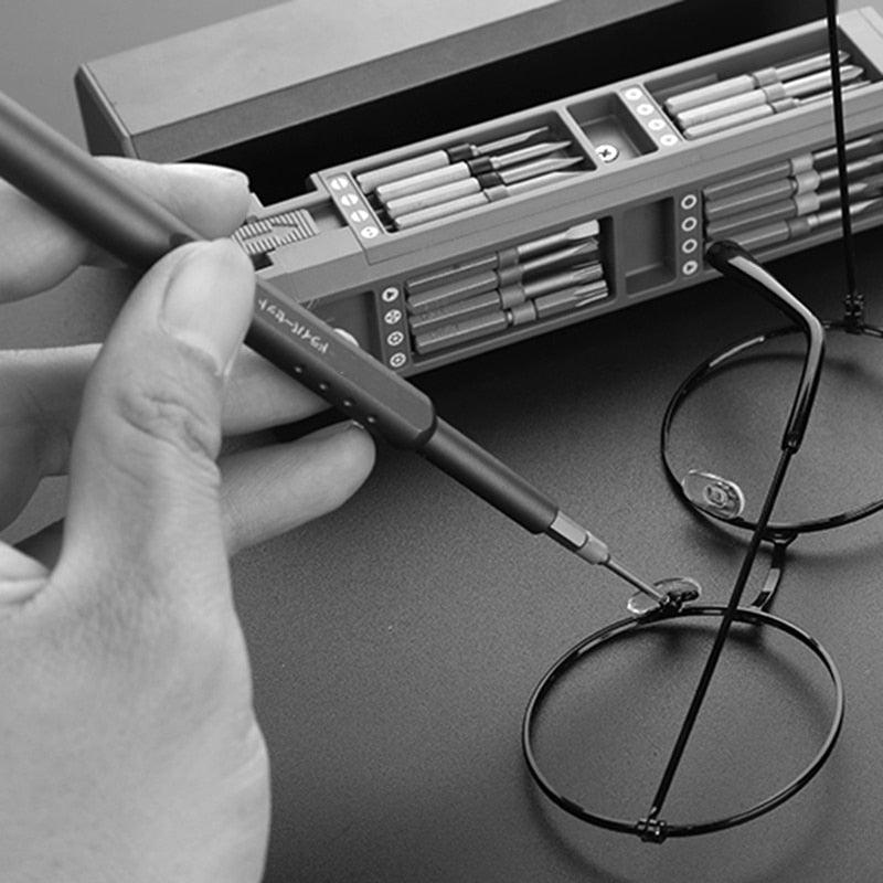 Kompakt Skruetrækkersæt med Magnetiske Spidser