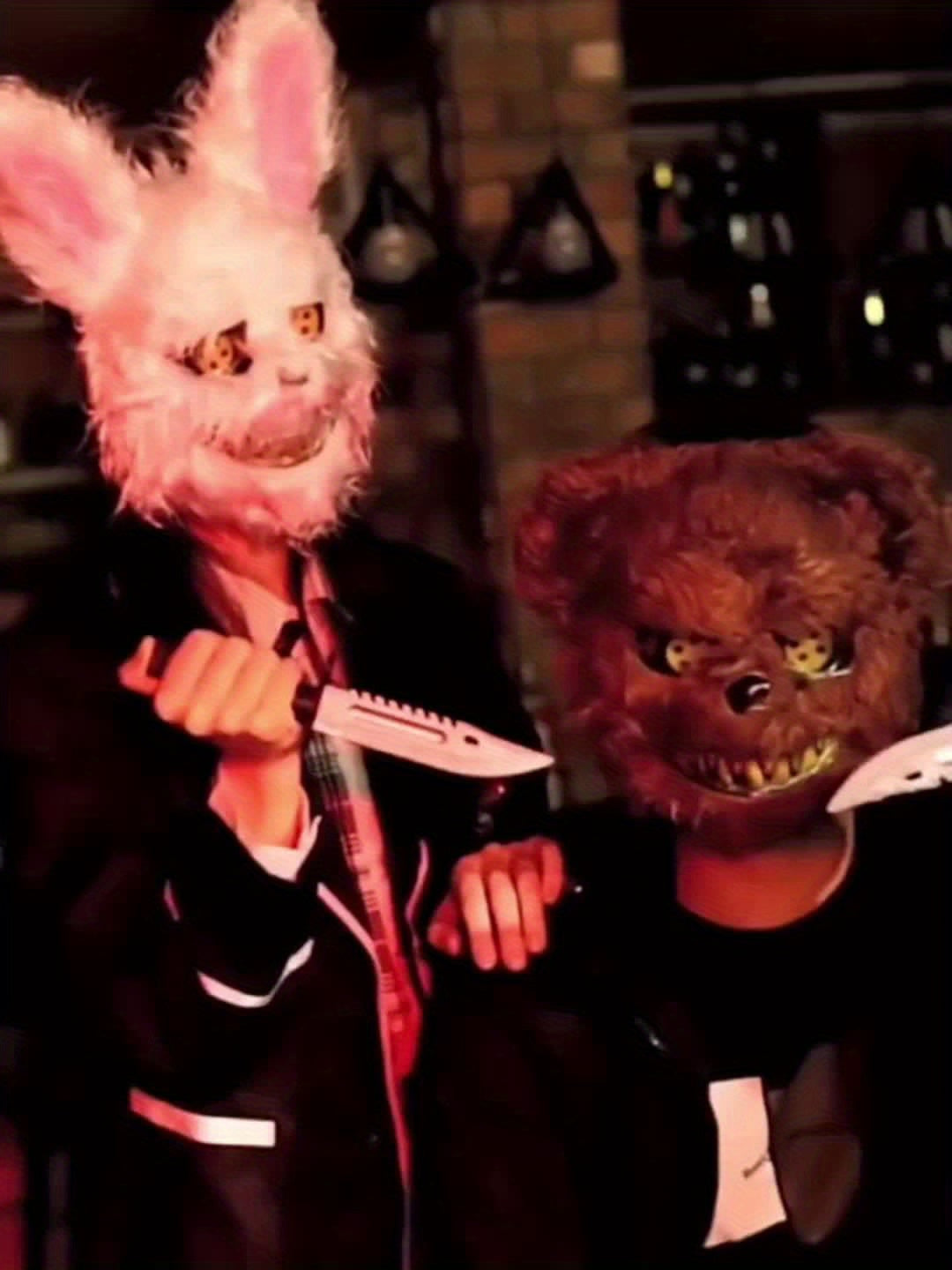 Uhyggelig Pelsmaske til Halloween Kostume – Skrækindjagende Stil