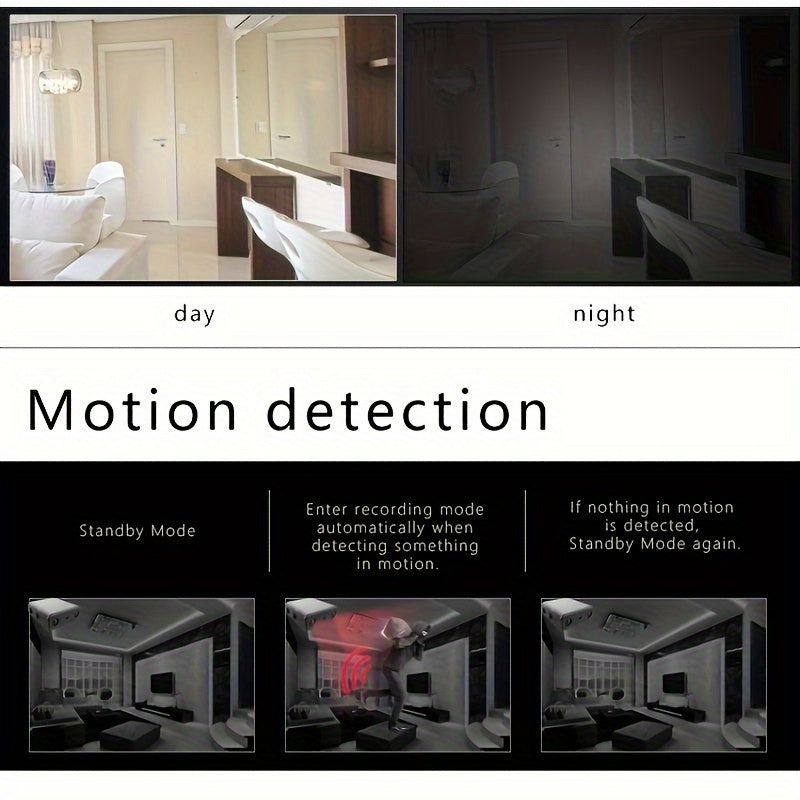 Mini HD-kamera med natvision og bevægelsesdetektion