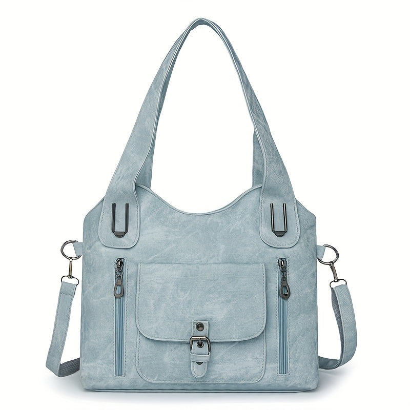 Elegant Vintage Axelväska – Praktisk och Stilren