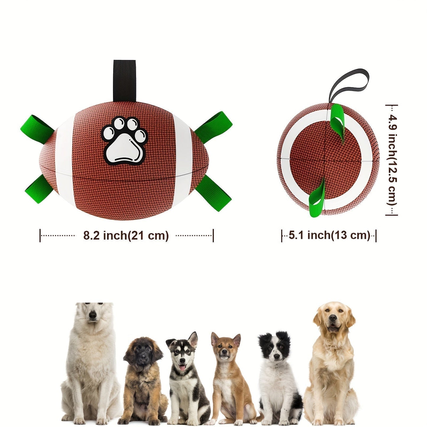 Interaktiv hundeleksak i hållbart gummi – Paw-Perfect Boll