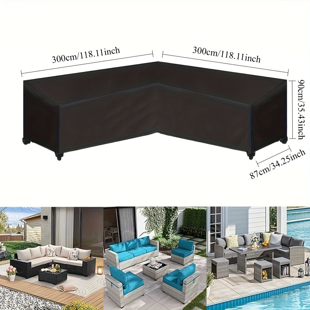 Robust Beskyttelse til V-formet Udesofa – ShieldGuard Cover