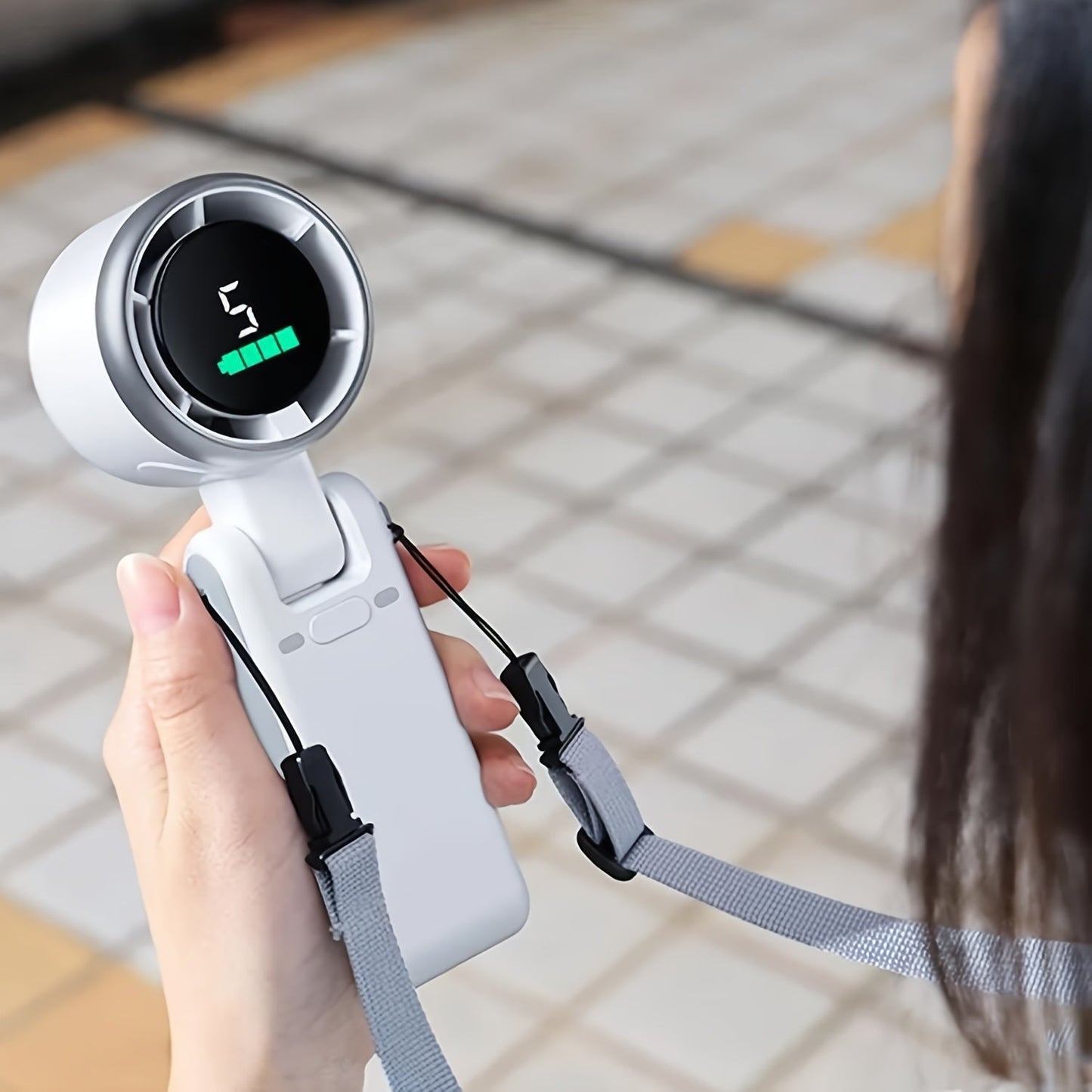 Kompakt USB-fläkt med 5 hastigheter – 3-i-1 design