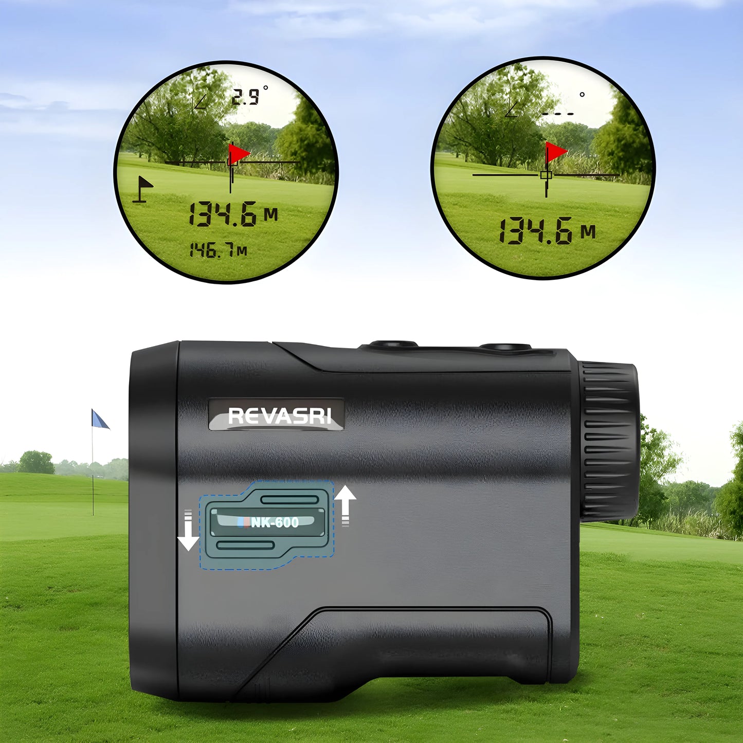 Præcis Golf-Laserafstandsmåler med Skråningskompensation