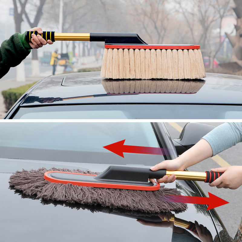 Effektiv Bilrengøring med Teleskopisk Mikrofiber Duster