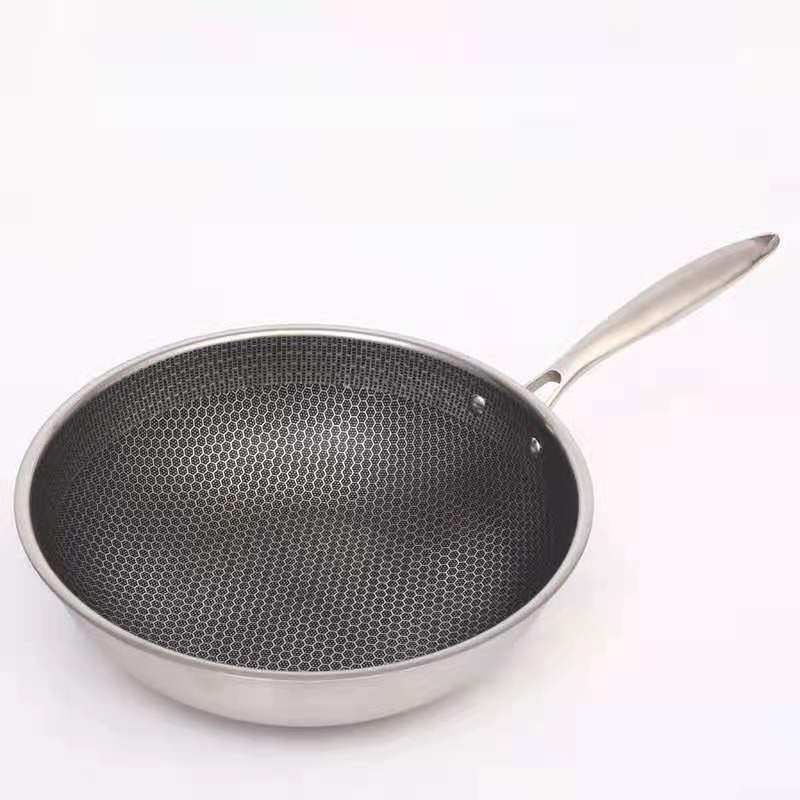 Ridsikker stainless steel pande med non-stick belægning