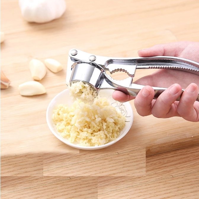 Effektiv vitlökspress i rostfritt stål – GarlicMaster