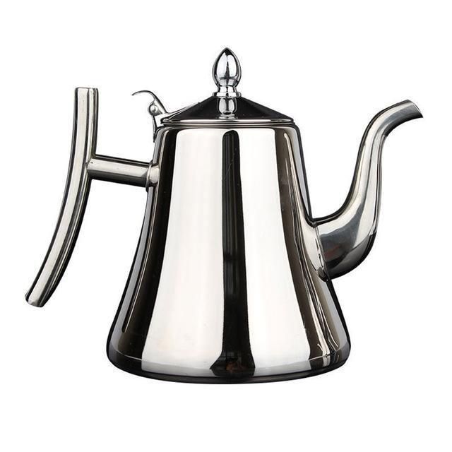 Elegant vattenkokare i rostfritt stål med integrerat filter