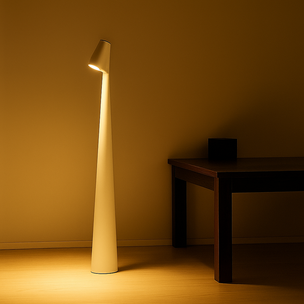 Dæmpbar Nordisk LED Bordlampe med Trådløs Komfort