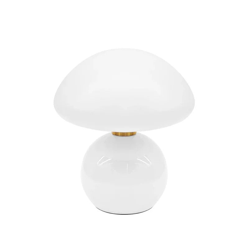 Modern sängbordslampa i creme med justerbart LED-ljus