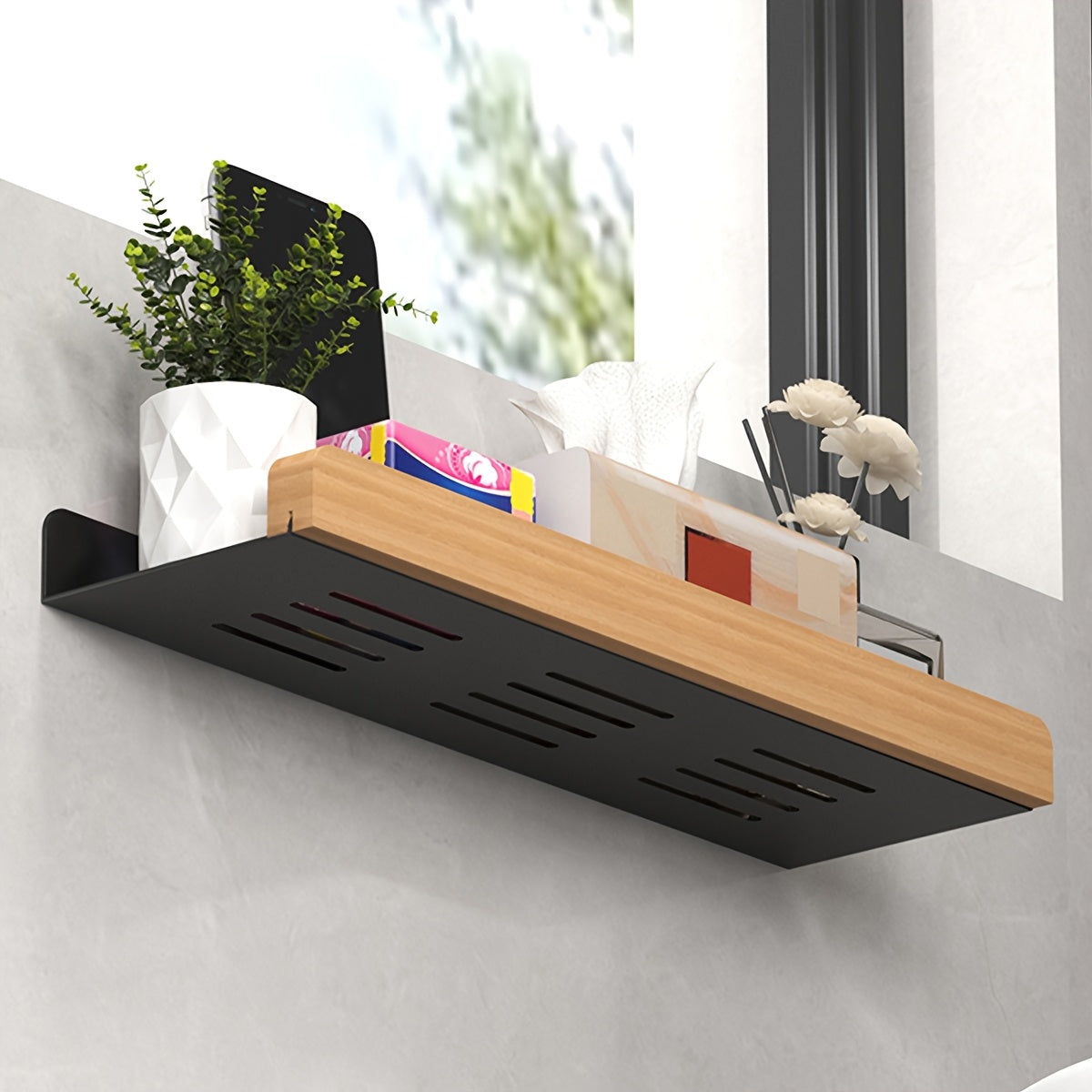 Elegant Vægmonteret Toiletpapirholder – Optimal Badeværelsesorganisering