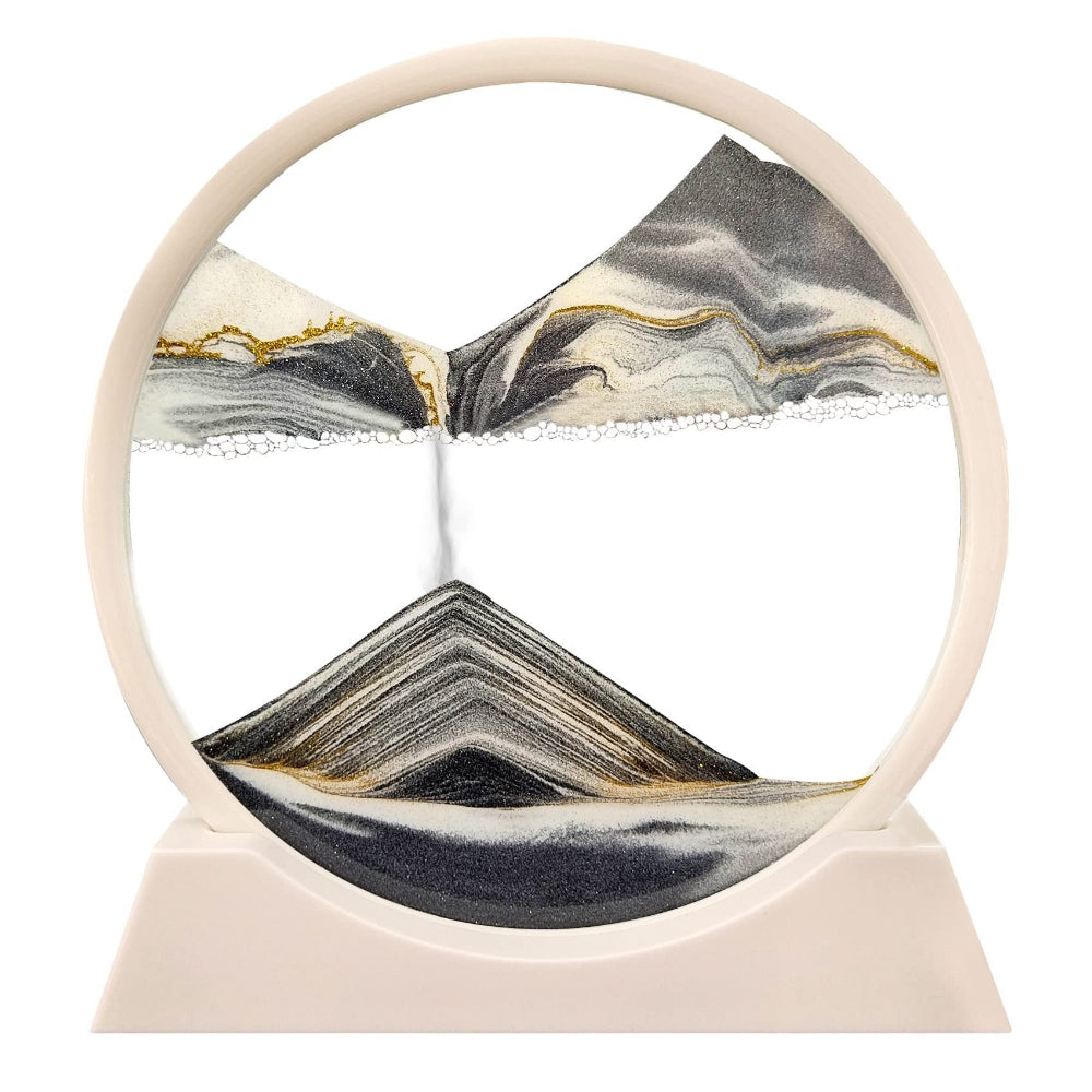Afslappende 3D Sandkunst i Glas – Skab Ro i Dit Hjem