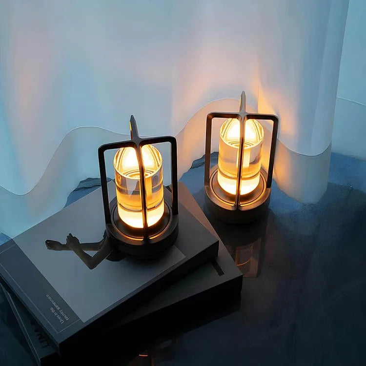 Elegant Krystallampe med Touch-Dæmpning og USB Opladning