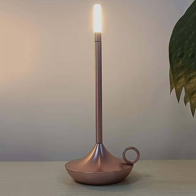 Stilfuld Bordlampe med Justerbart LED Lys og Genopladelig Batteri