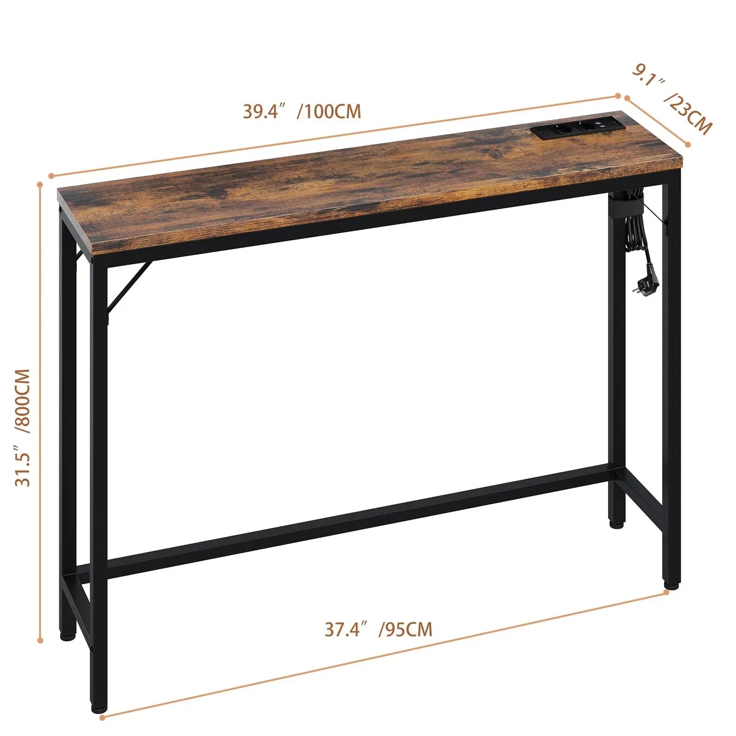 Sidetabel med Tempereret Glas - Moderne og Holdbart Design