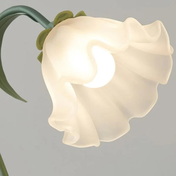 Blommande Vintage Bordslampa - Justerbar Elegans