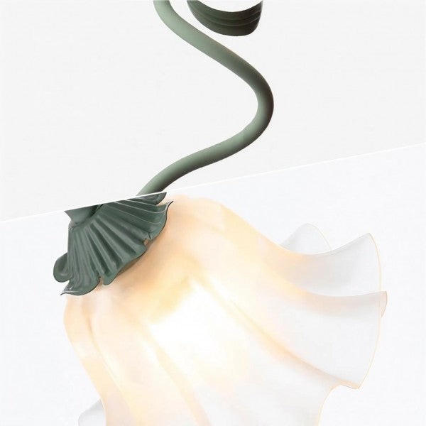 Blommande Vintage Bordslampa - Justerbar Elegans