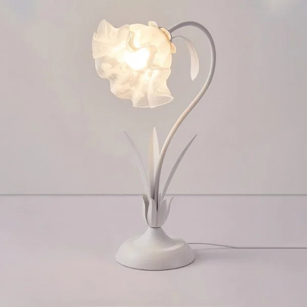 Blommande Vintage Bordslampa - Justerbar Elegans