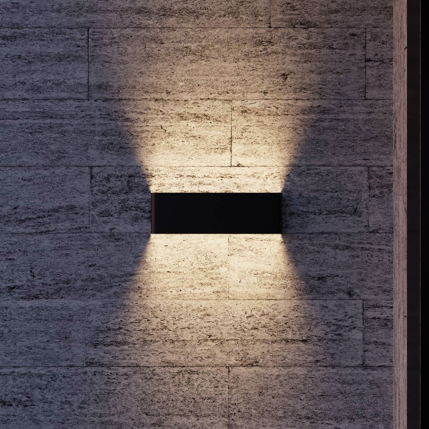 Elegant LED-vägglampa med mjukt ljus för minimalistisk inredning