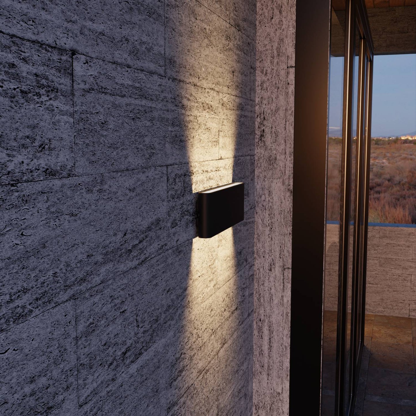 Elegant LED-vägglampa med mjukt ljus för minimalistisk inredning