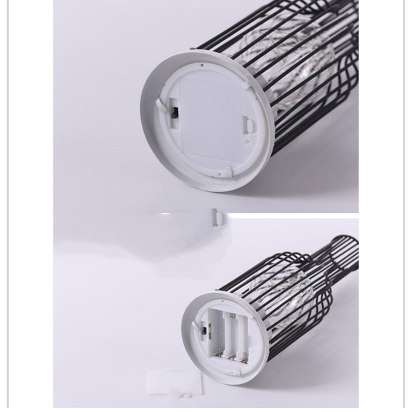 Elegant Sort Bordlampe i Metal til Moderne Indretning