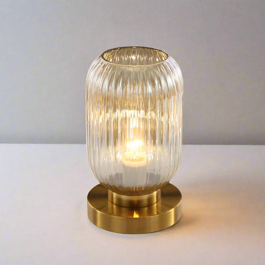 Moderne Bordlampe med Glaslampe for Stilfuldt Hjem