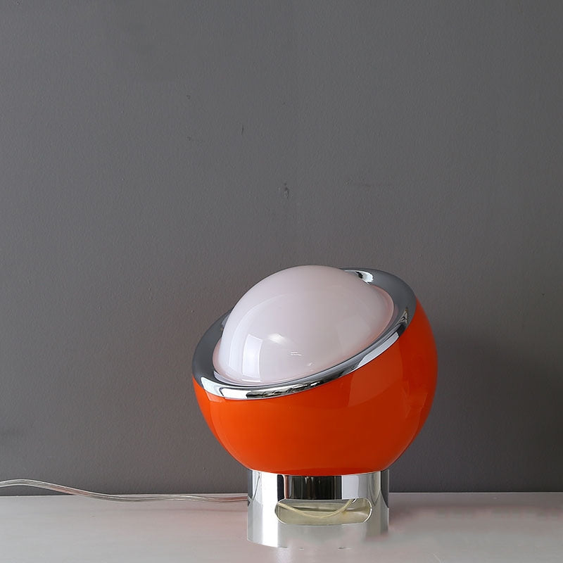 Elegant glasbordslampa med energibesparande LED-ljus